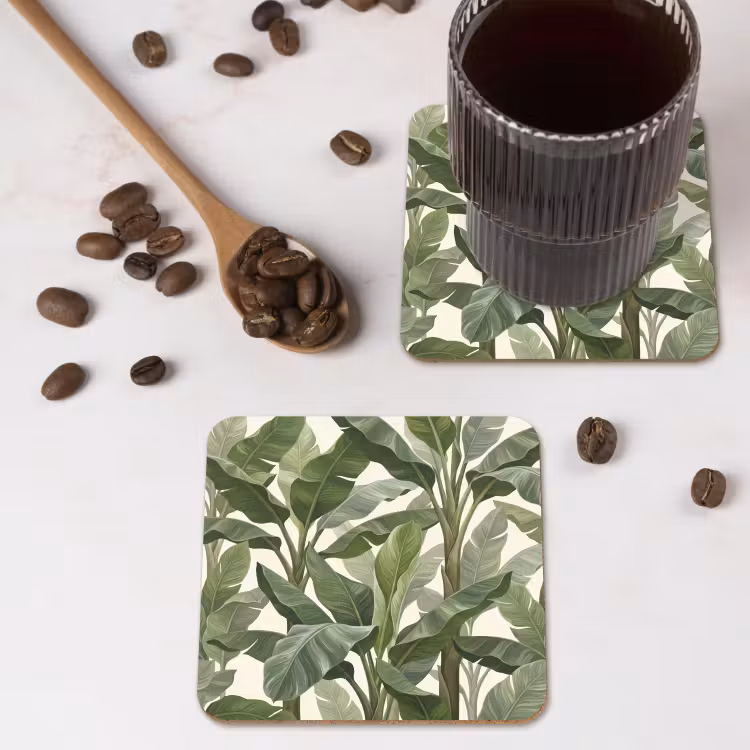 Onderzetter - Planten - Bladeren - Tropisch - Groen — 4