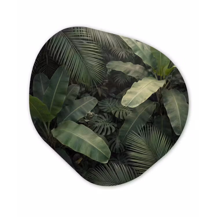 Organisch schilderij - Forex - Bladeren - Groen - Tropisch - Natuur — 1