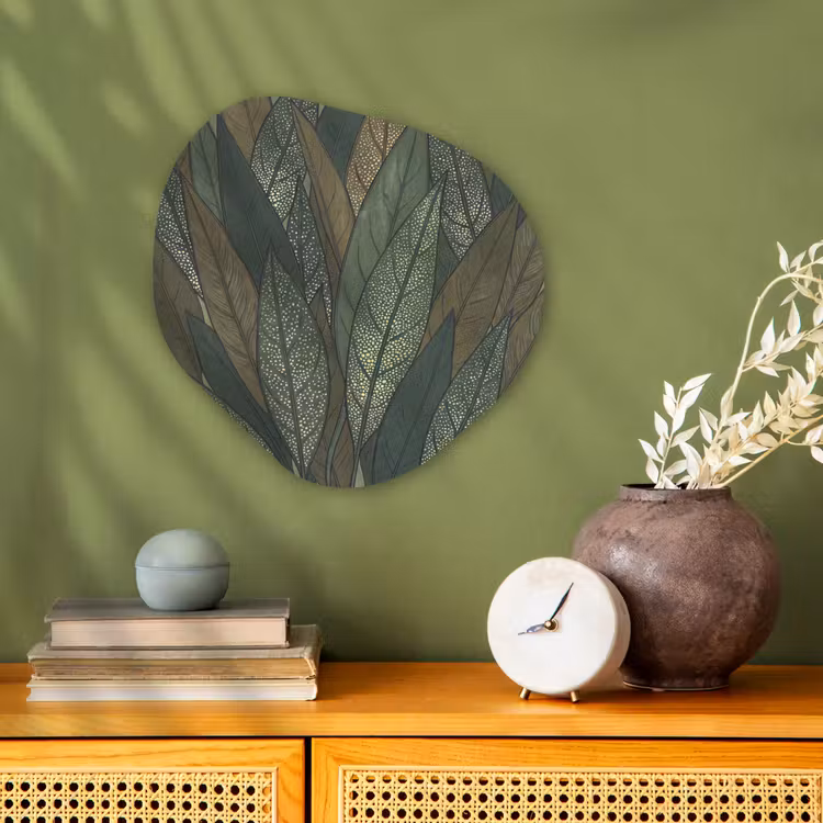 Organisch schilderij - Forex - Bladeren - Patroon - Gestippeld - Natuur - Groen — 2