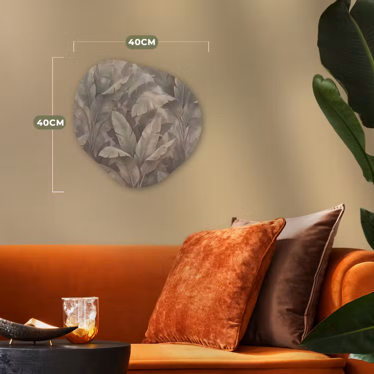 Organisch schilderij - Forex - Bladeren - Tropisch - Natuur - Modern - Beige — 4