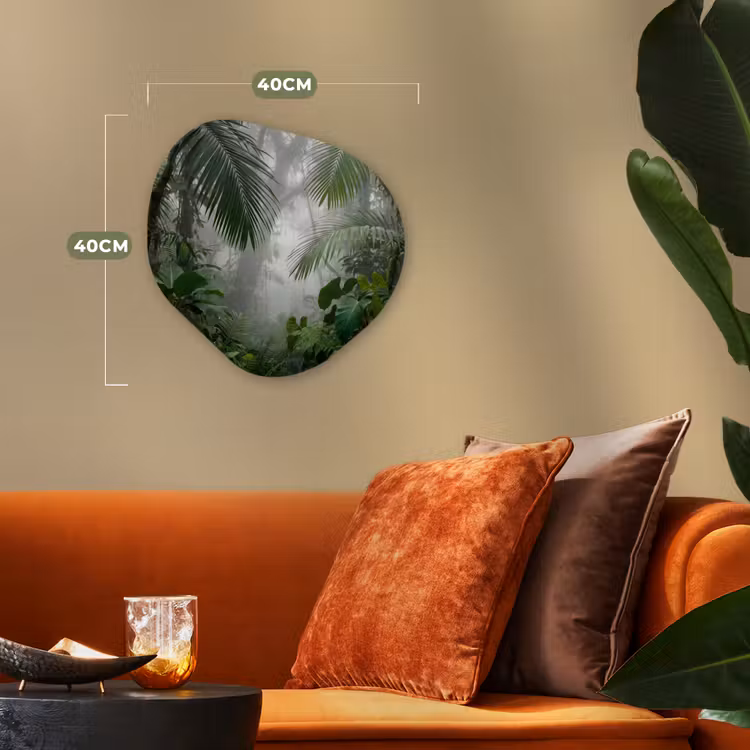 Organisch schilderij - Forex - Natuur - Jungle - Mist - Tropisch - Groen — 4