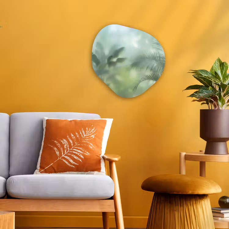 Organisch schilderij - Forex - Natuur - Vervaagd - Groen - Abstract - Modern — 3