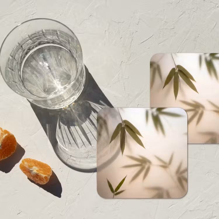 Onderzetter - Planten - Bladeren - Natuur - Groen — 3