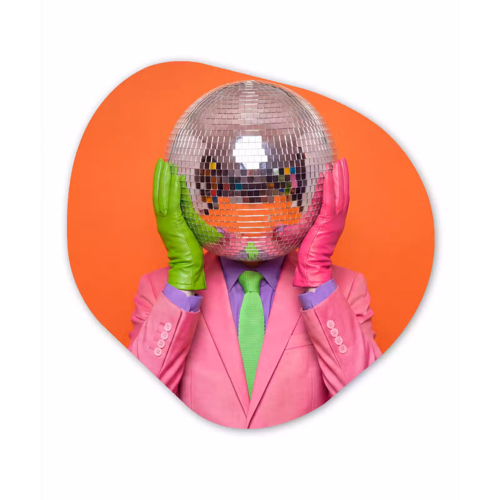 Organisch schilderij - Forex - Kunst - Disco bal - Kleurrijk - Modern - Studio — 1