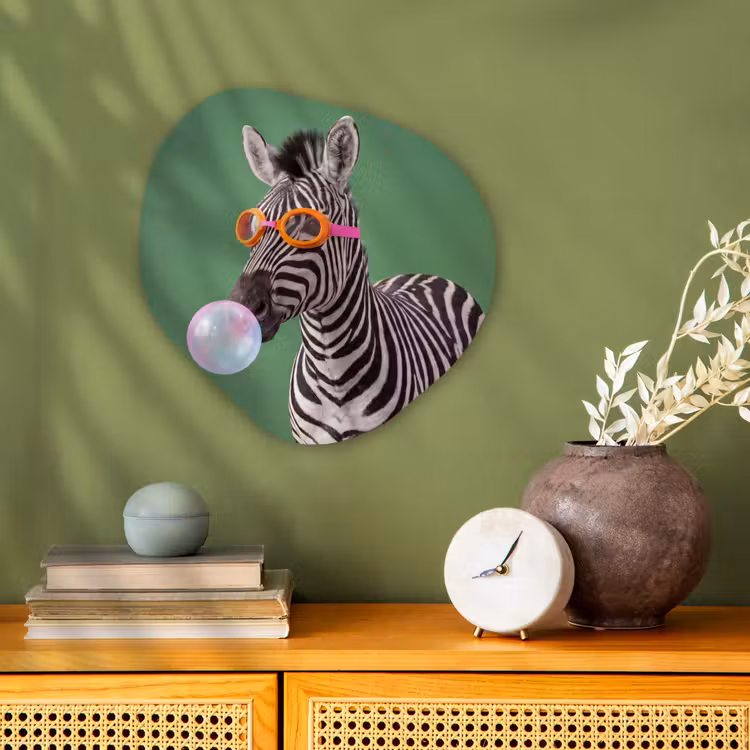 Organisch schilderij - Forex - Dier - Bril - Bel - Modern - Groen — 2