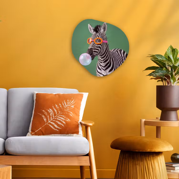 Organisch schilderij - Forex - Dier - Bril - Bel - Modern - Groen — 3