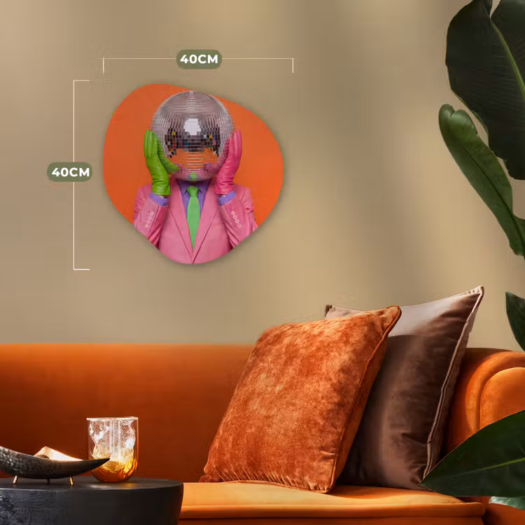 Organisch schilderij - Forex - Kunst - Disco bal - Kleurrijk - Modern - Studio — 4