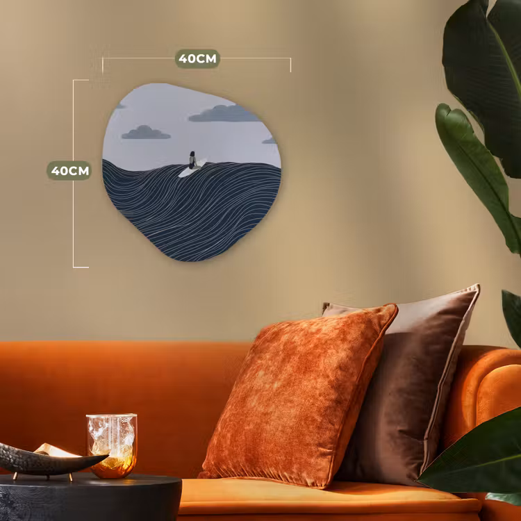 Organisch schilderij - Forex - Persoon - Surfen - Oceaan - Natuur - Modern — 4