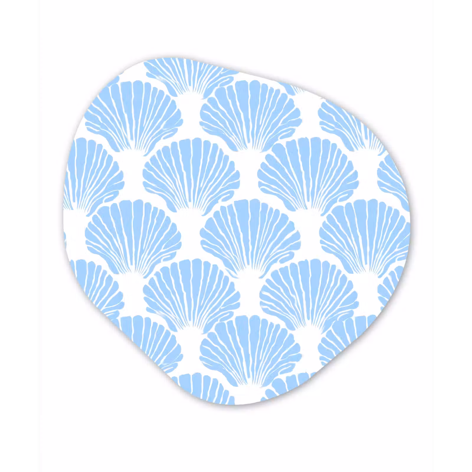 Organisch schilderij - Forex - Blauw - Wit - Schelpen - Grafisch - Structuur — 1