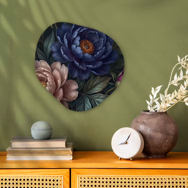 Organisch schilderij - Forex - Bloemen - Vlinder - Natuur - Modern - Paars — 2