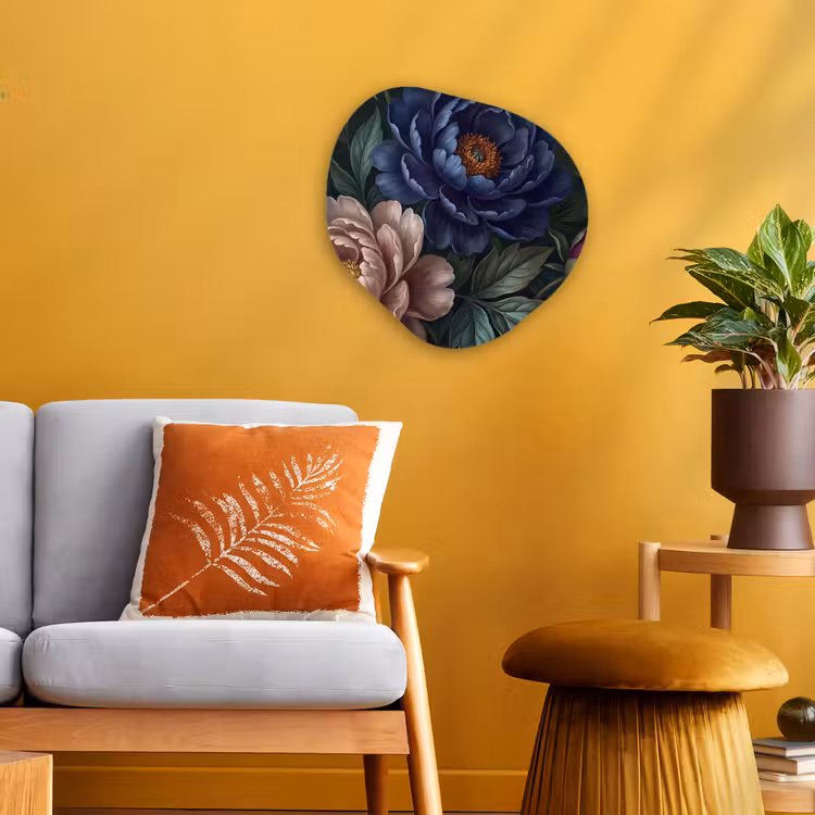 Organisch schilderij - Forex - Bloemen - Vlinder - Natuur - Modern - Paars — 3