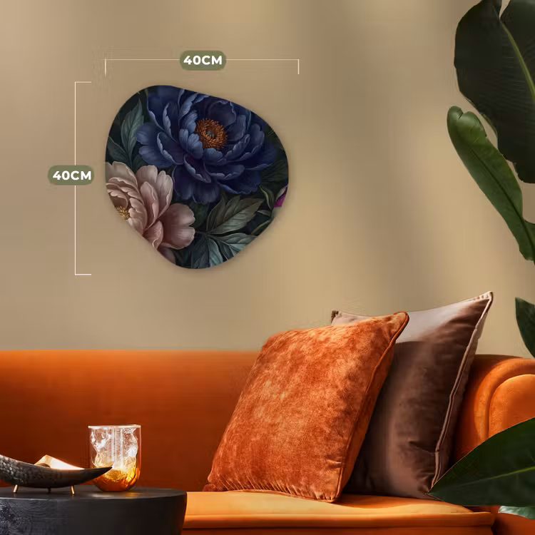 Organisch schilderij - Forex - Bloemen - Vlinder - Natuur - Modern - Paars — 4