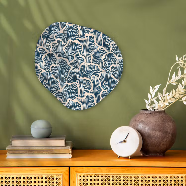 Organisch schilderij - Forex - Organisch - Blauw - Crème - Schelpen — 2
