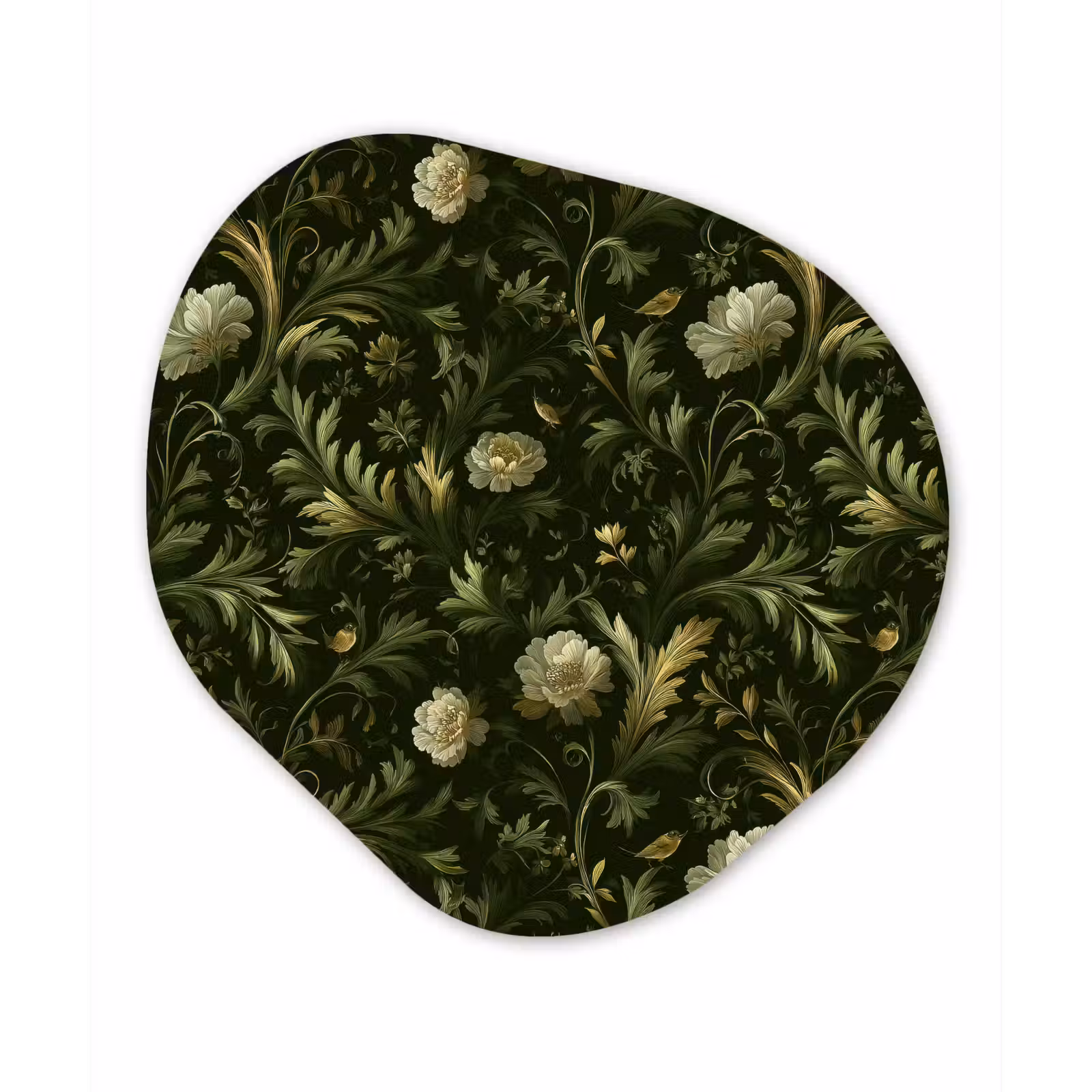 Organisch schilderij - Forex - Botanisch - Naadloos - Bloemen — 1