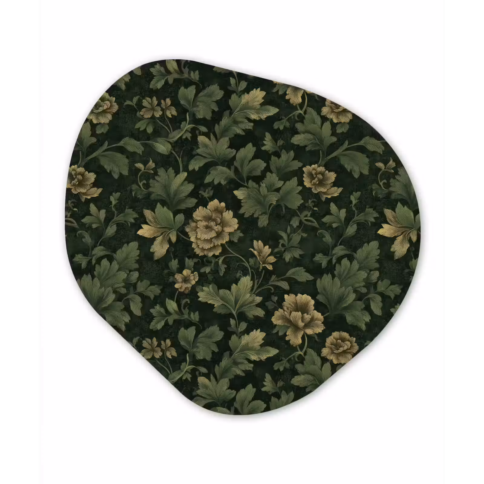 Organisch schilderij - Forex - Donker - Groen - Goud - Botanisch — 1