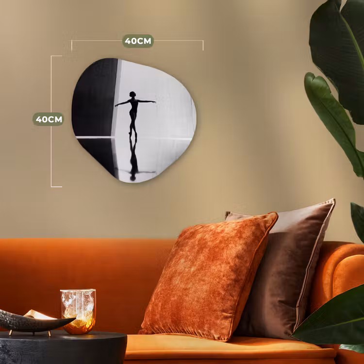 Organisch schilderij - Forex - Danser - Silhouette - Kunst - Modern - Zwart-wit — 4