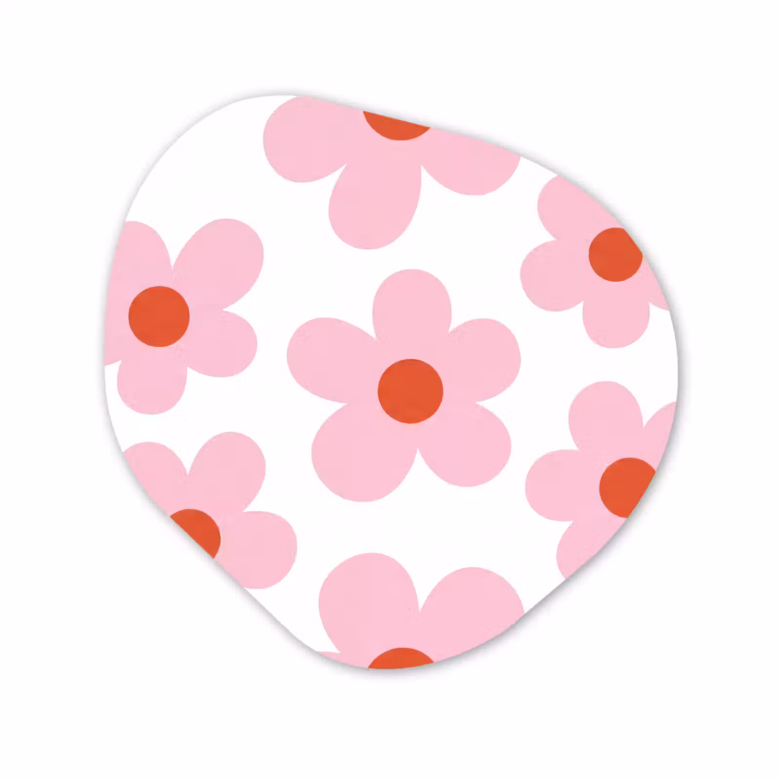 Organisch schilderij - Forex - Bloemen - Patroon - Modern - Roze - Wit — 1