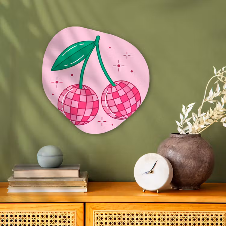 Organisch schilderij - Forex - Decoratie - Disco-bal - Feest - Roze — 2