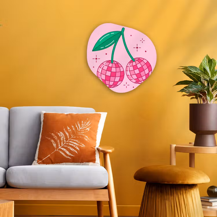 Organisch schilderij - Forex - Decoratie - Disco-bal - Feest - Roze — 3