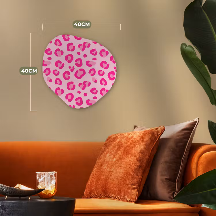Organisch schilderij - Forex - Dierenprint - Patroon - Abstract - Modern - Roze — 4