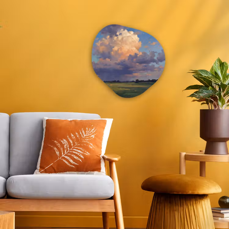 Organisch schilderij - Forex - Lucht - Wolken - Landschap - Modern - Oranje — 3