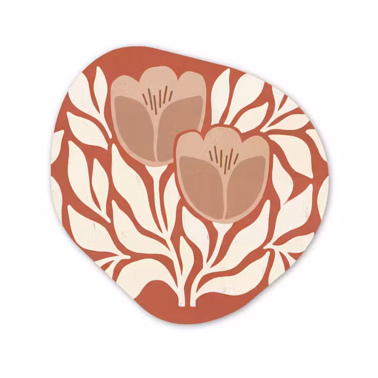 Organisch schilderij - Forex - Bloemen - Abstract - Modern - Beige - Natuur — 1