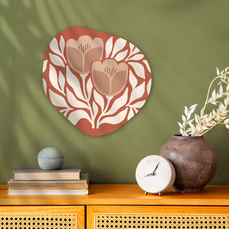 Organisch schilderij - Forex - Bloemen - Abstract - Modern - Beige - Natuur — 2