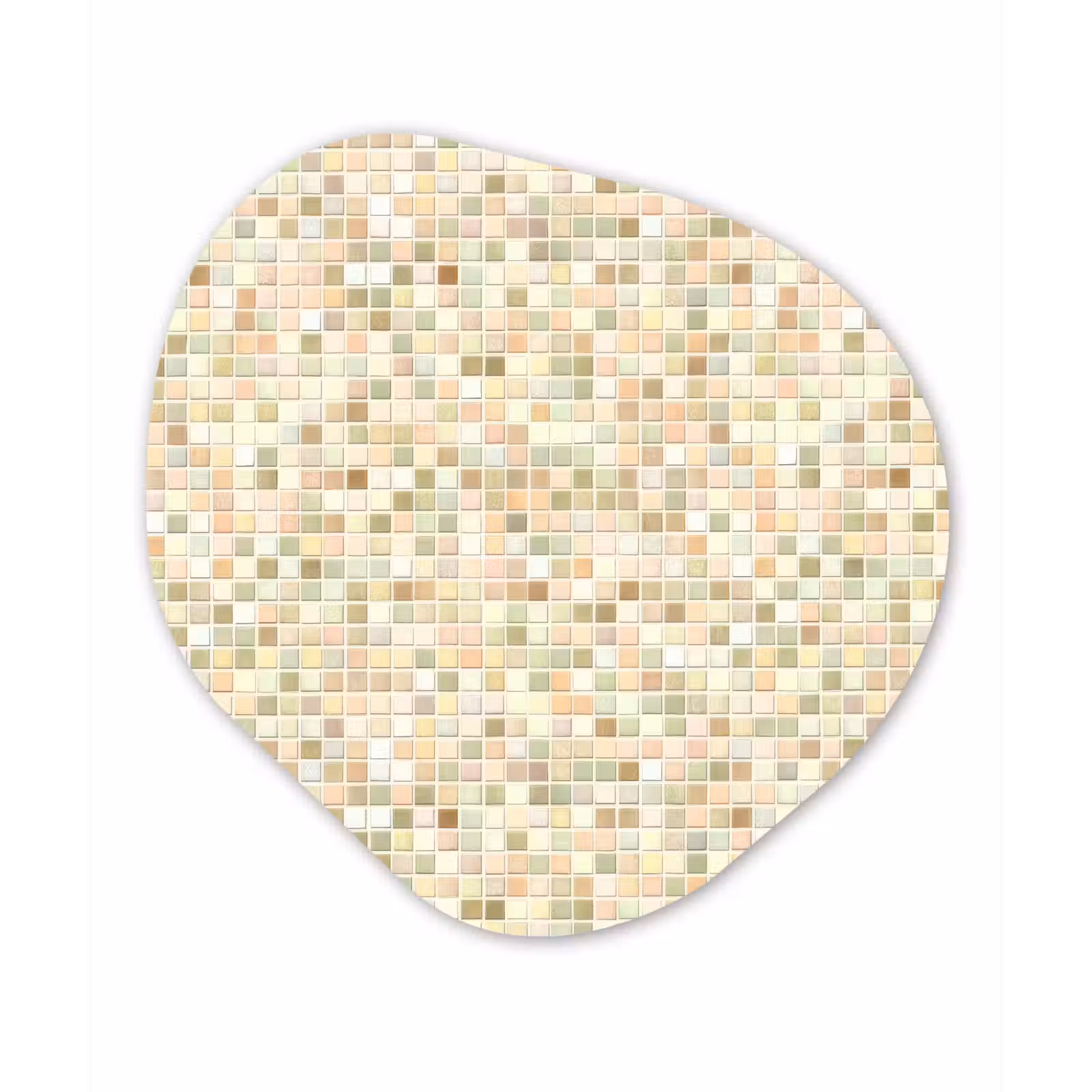 Organisch schilderij - Forex - Mozaïek - Patroon - Beige — 1