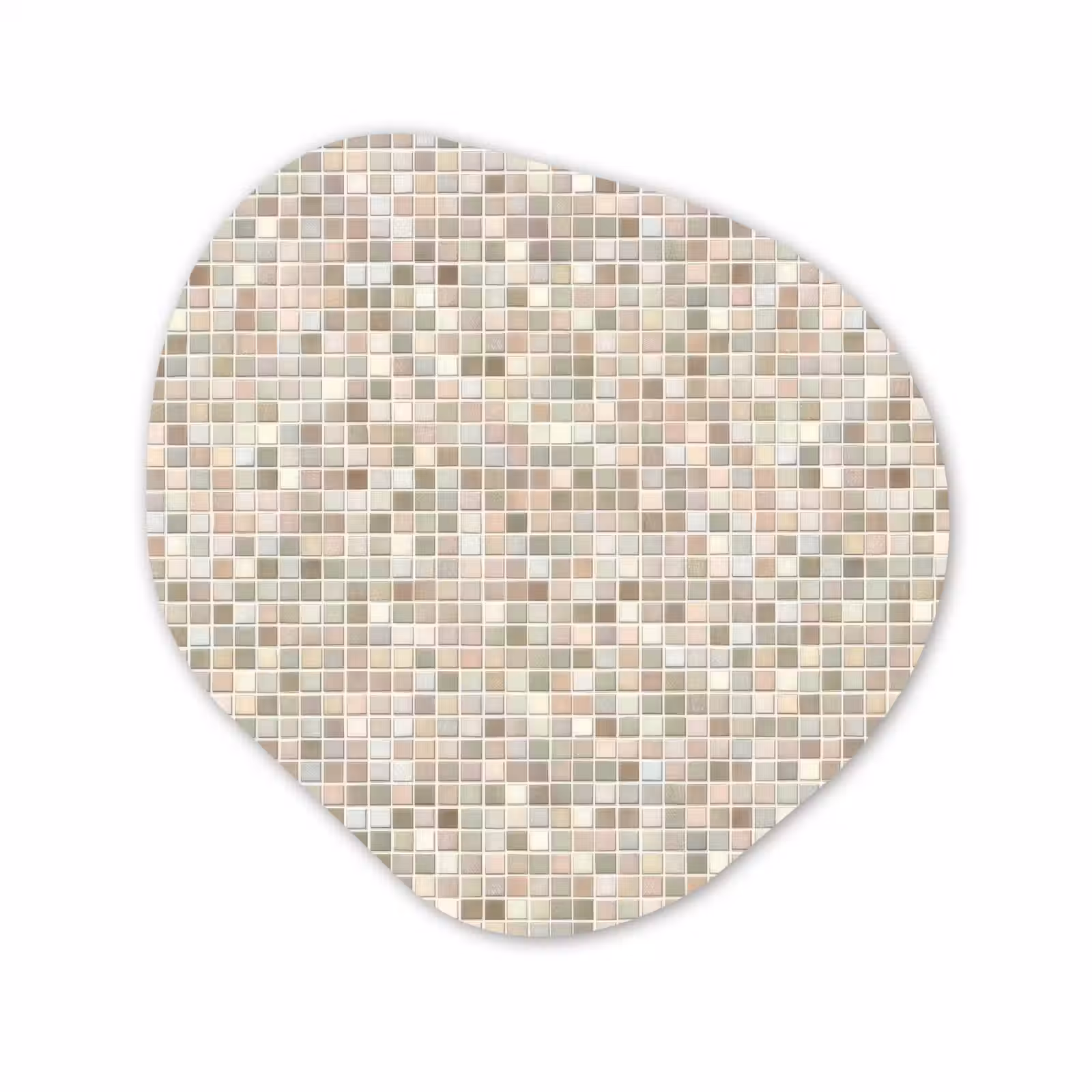 Organisch schilderij - Forex - Mozaïek - Patroon- Taupe — 1