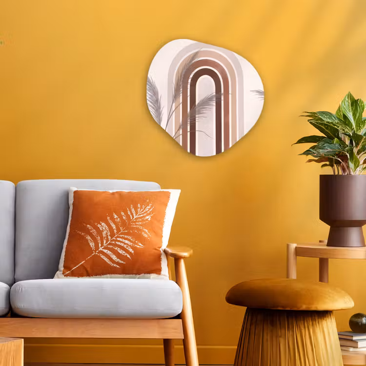 Organisch schilderij - Forex - Abstract - Bogen - Plant - Boho - Beige — 3