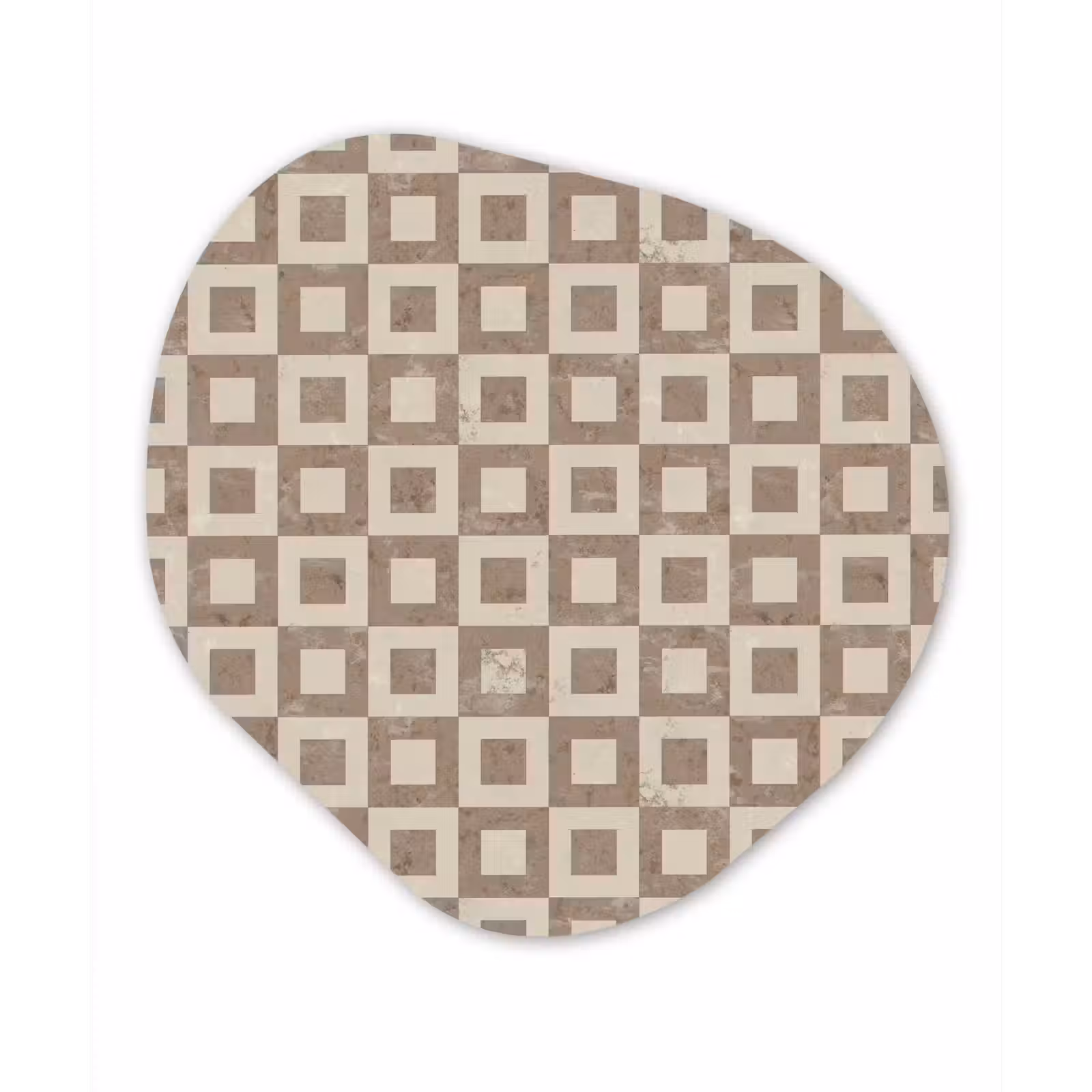 Organisch schilderij - Forex - Patroon - Marmer - Beige — 1