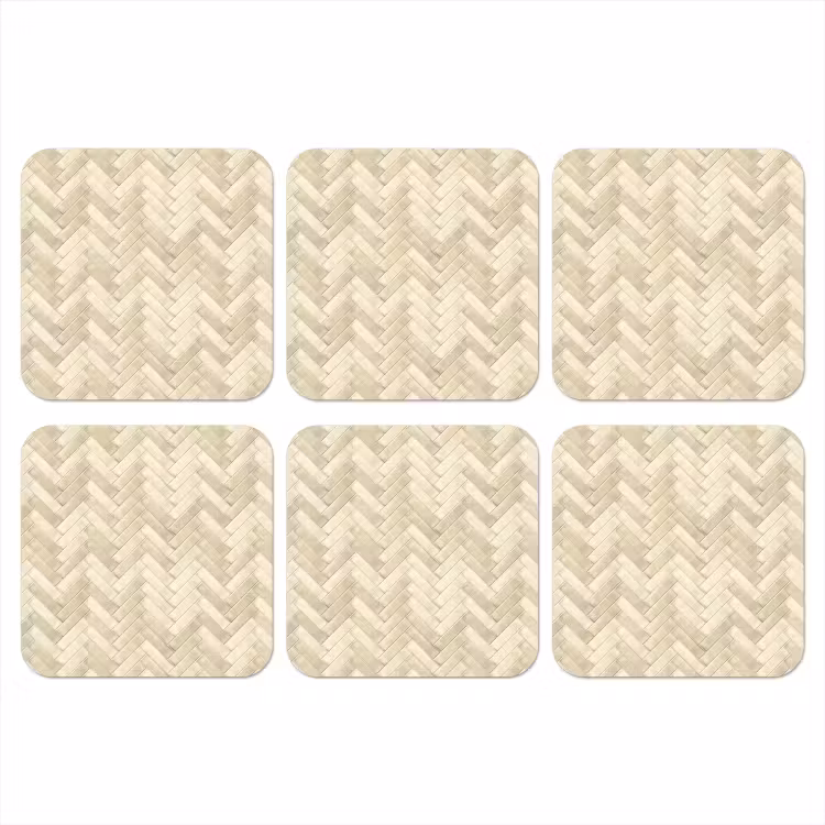 Onderzetter - Visgraat - Wandtegel - Licht Beige — 1