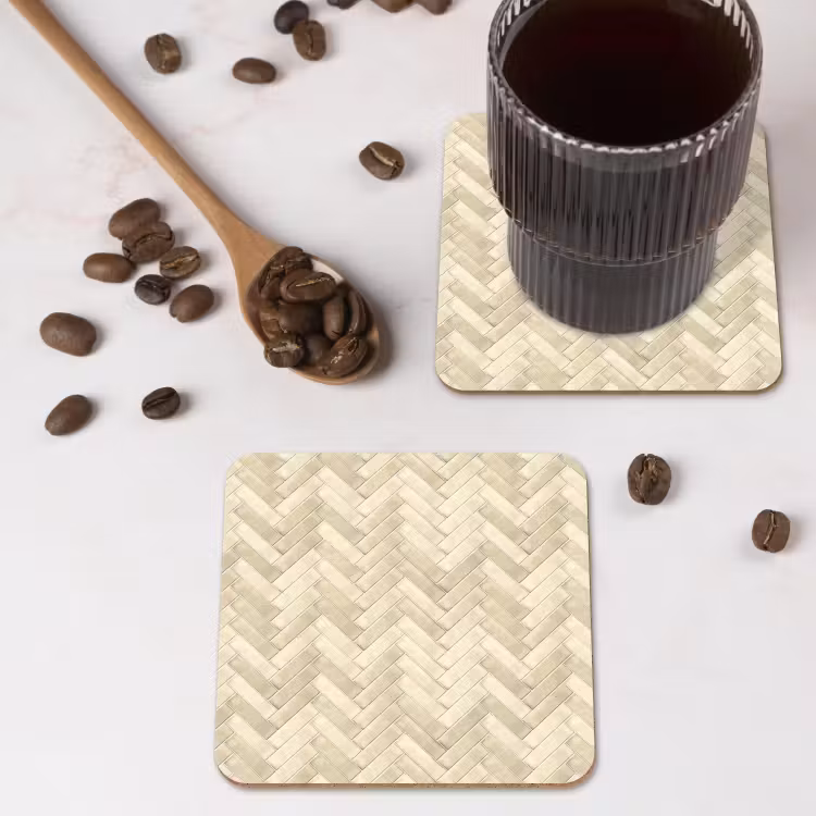 Onderzetter - Visgraat - Wandtegel - Licht Beige — 4