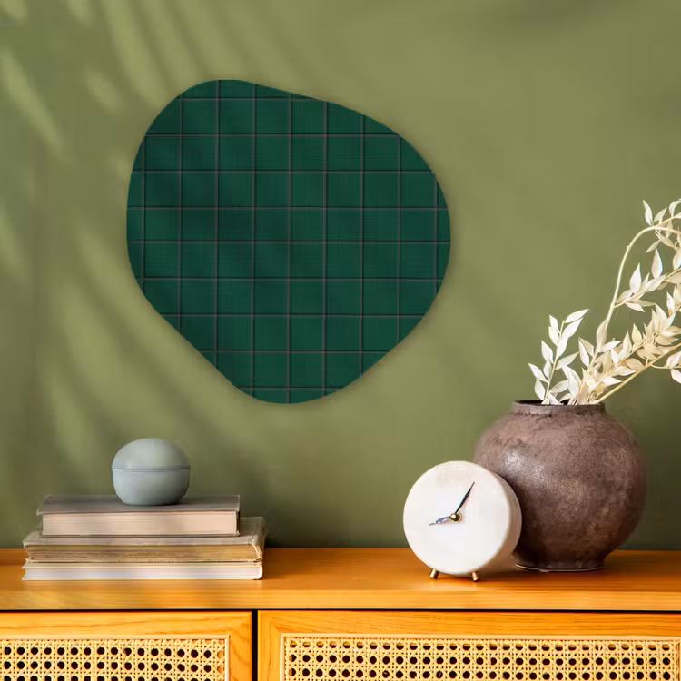 Organisch schilderij - Forex - Patroon - Tegels - Dennen - Groen — 2