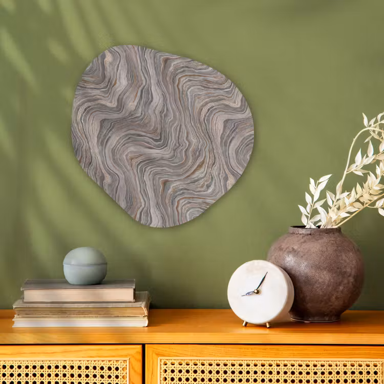 Organisch schilderij - Forex - Patroon - Textuur - Grijs — 2