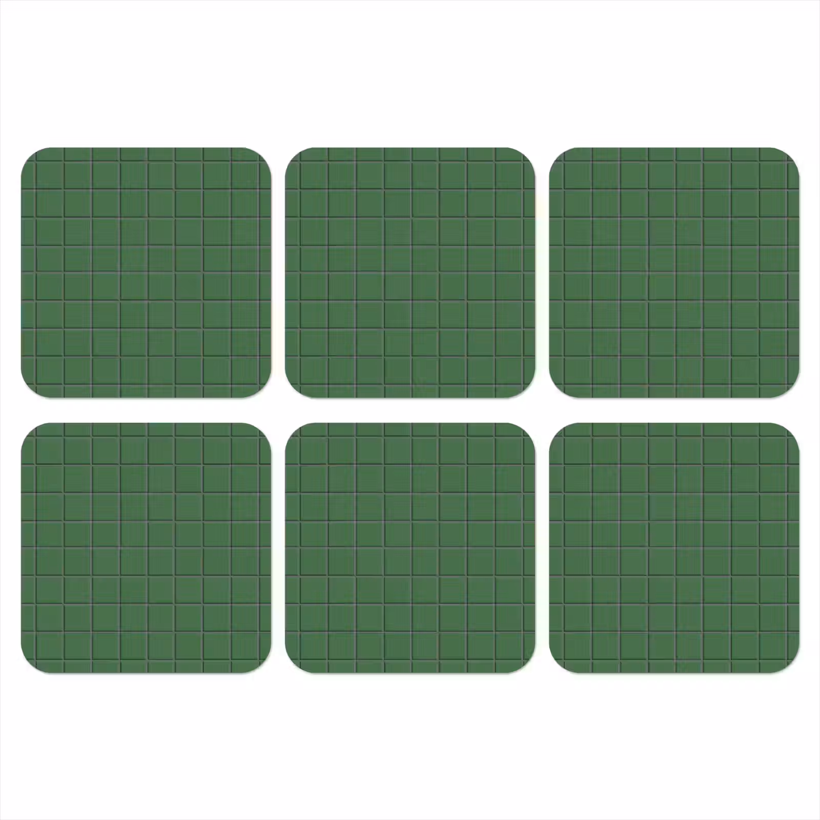 Onderzetter - Patroon - Tegels - Groen — 1