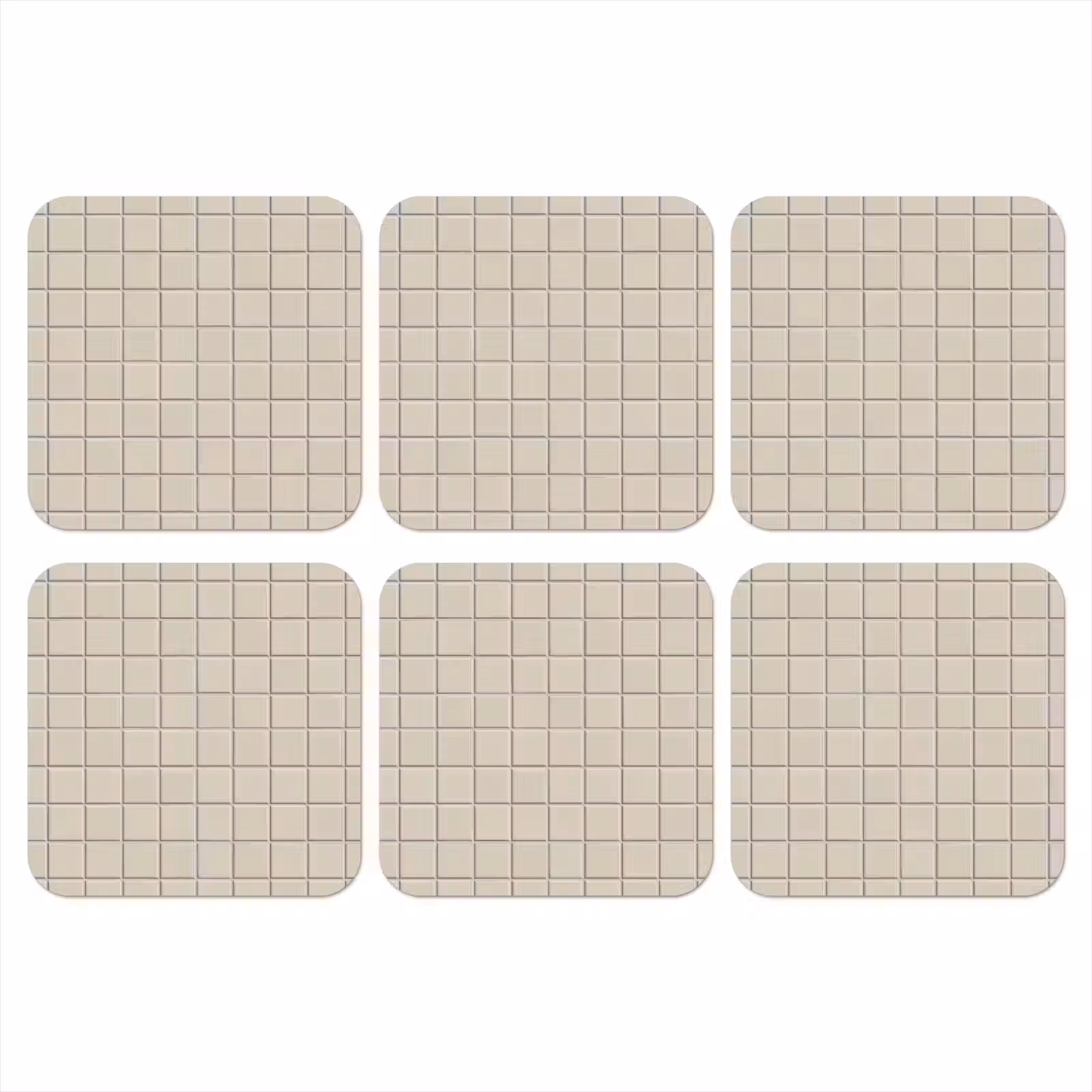 Onderzetter - Patroon - Tegels - Taupe — 1