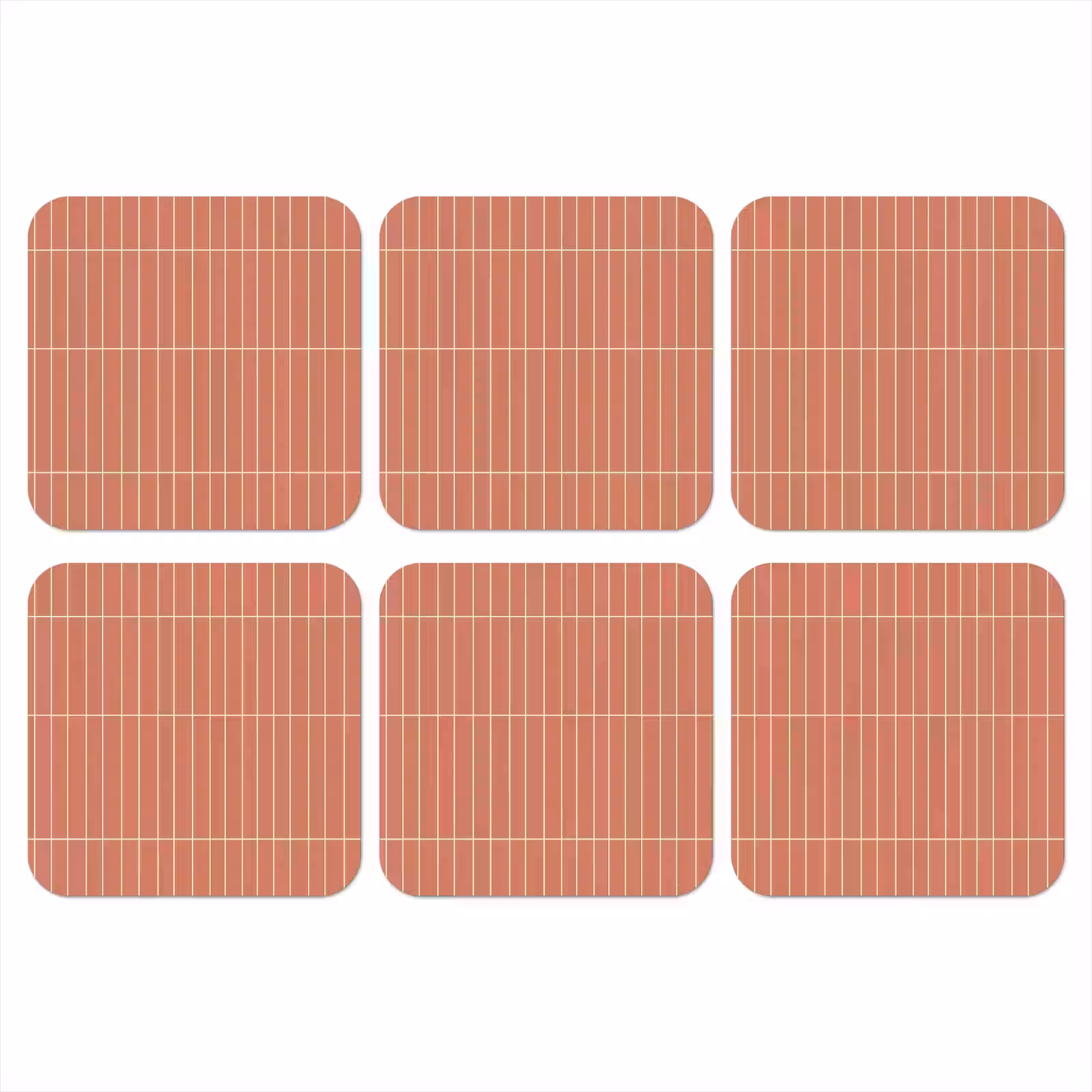 Onderzetter - Patroon - Tegels - Terracotta — 1