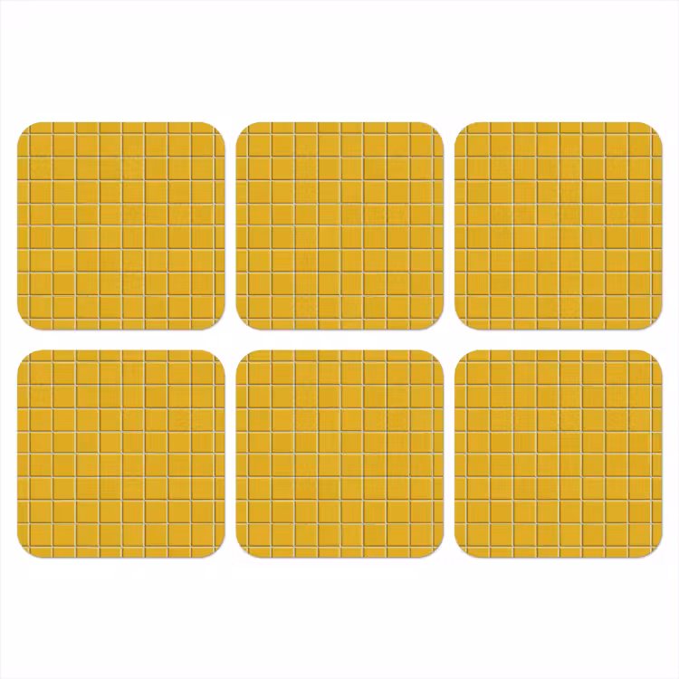 Onderzetter - Patroon - Tegel - Okergeel — 1
