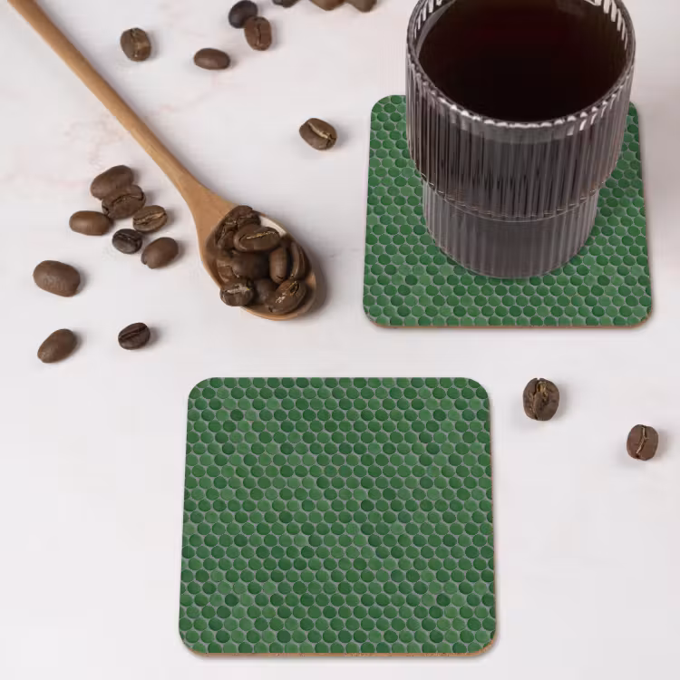 Onderzetter - Penny - Mozaïek - Bosgroen - Green — 4