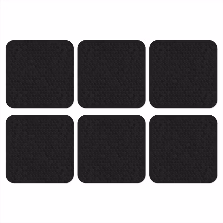Onderzetter - Penny - Tegel - Mat - Zwart — 1