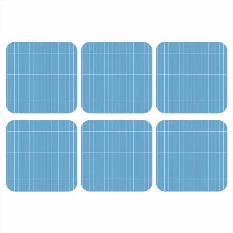 Onderzetter - Tegel - Langwerpig - Patroon - Blauw — 1