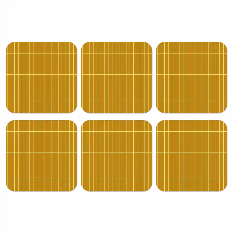 Onderzetter - Tegels - Verticaal - Mosterdgeel — 1