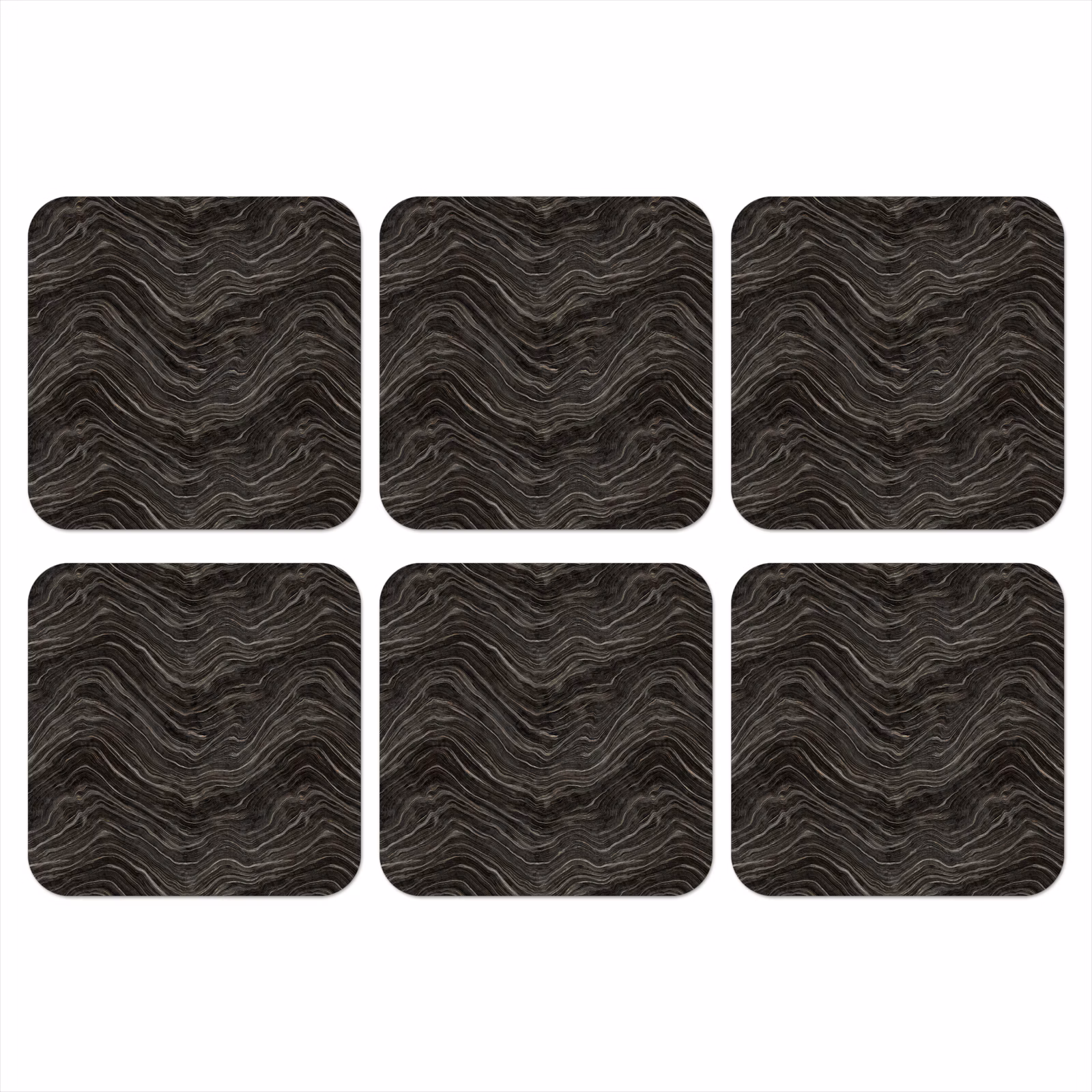 Onderzetter - Patroon - Contrast - Antraciet — 1