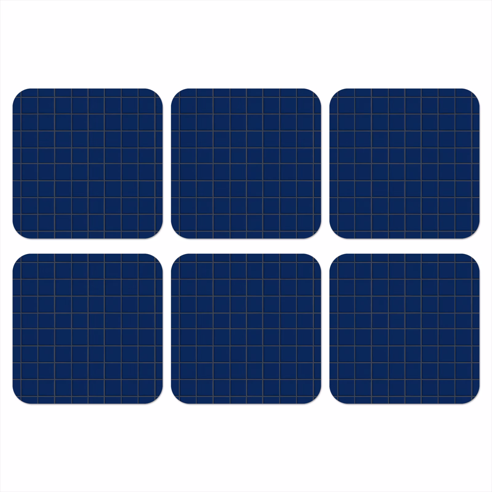 Onderzetter - Tegel - Patroon - Blauw — 1