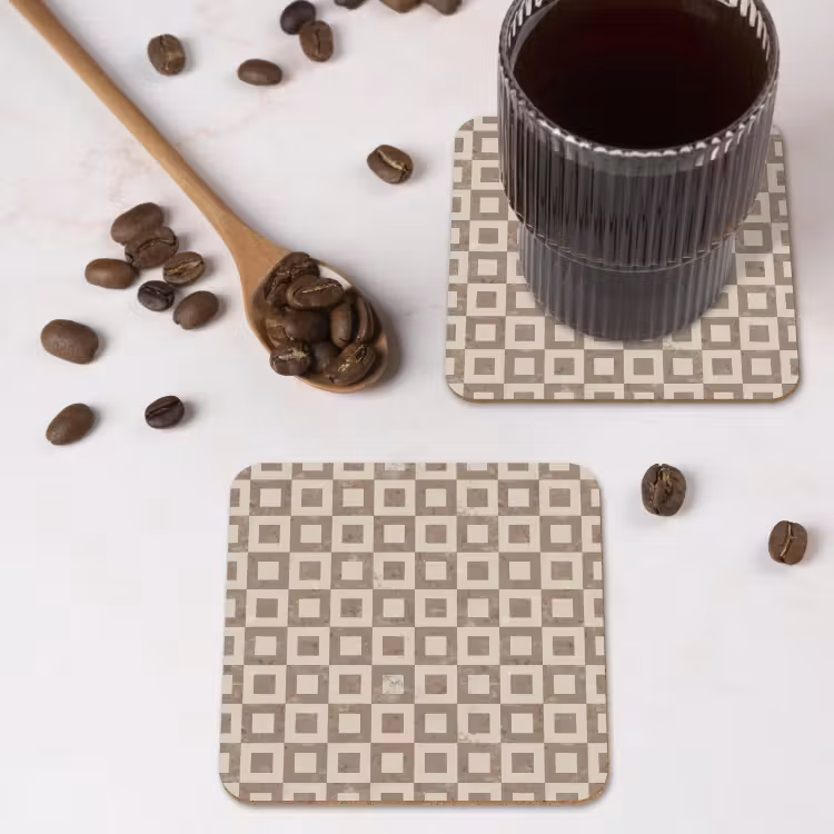 Onderzetter​ - Patroon - Marmer - Beige — 4