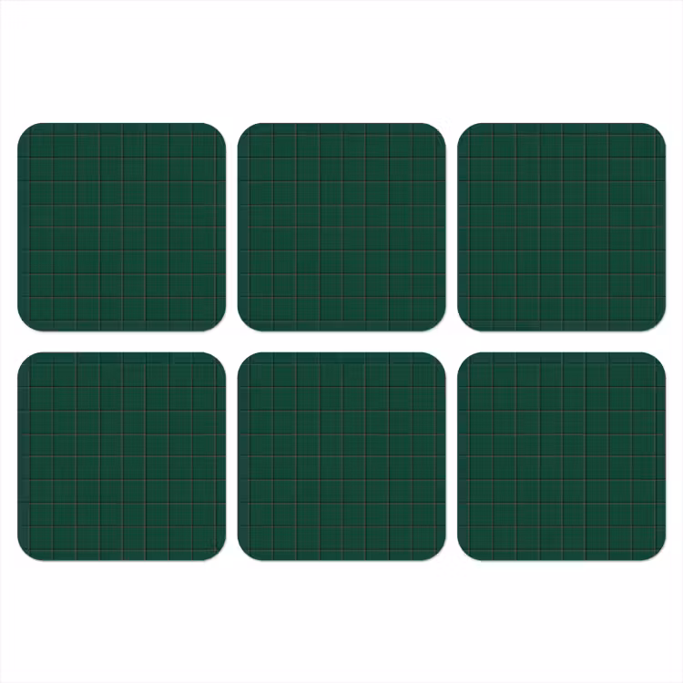 Onderzetter - Patroon - Tegels - Dennen - Groen — 1