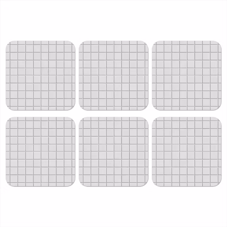 Onderzetter - Patroon - Tegels - Grijs - Wit — 1