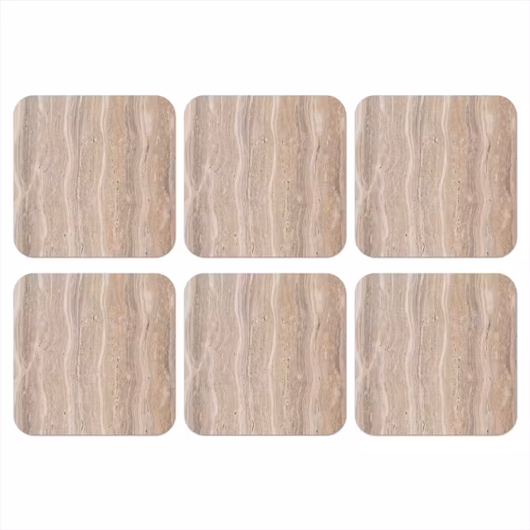Onderzetter - Steen - Patroon - Textuur - Natuurlijk - Beige — 1