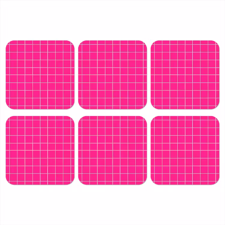 Onderzetter - Tegels - Vierkant - Fuchsia — 1